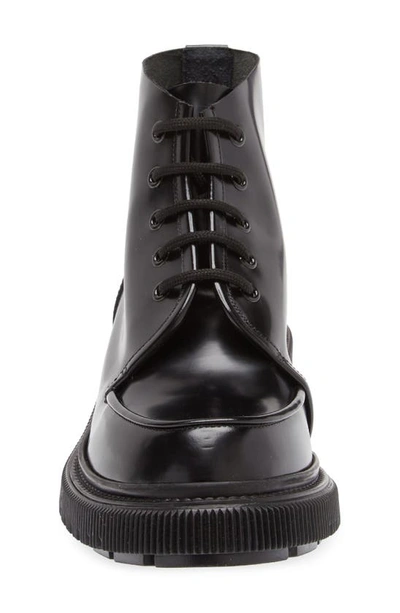 Shop Adieu Creeper Sole Lace-up Boot In Black