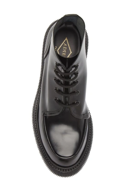 Adieu Creeper Sole Lace-up Boot In Black
