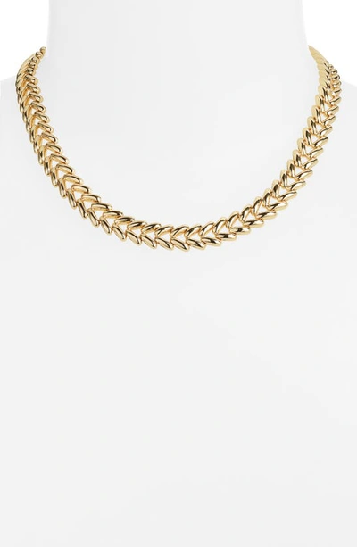 Shop Roxanne Assoulin All Linked Up Necklace In Shiny Gold