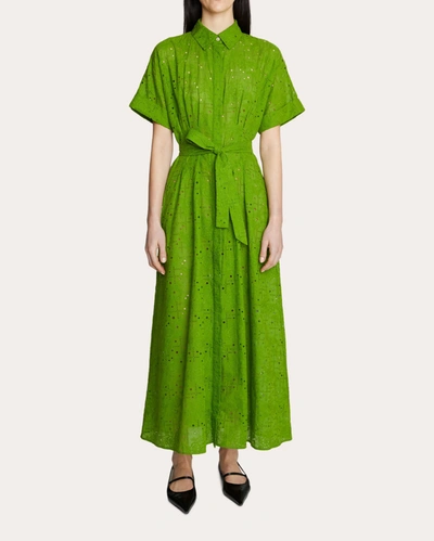 Shop Amir Taghi Women's Sheona Shirt Dress In Green