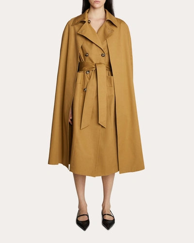 Shop Amir Taghi Women's Astrid Cape Trench Coat In Brown
