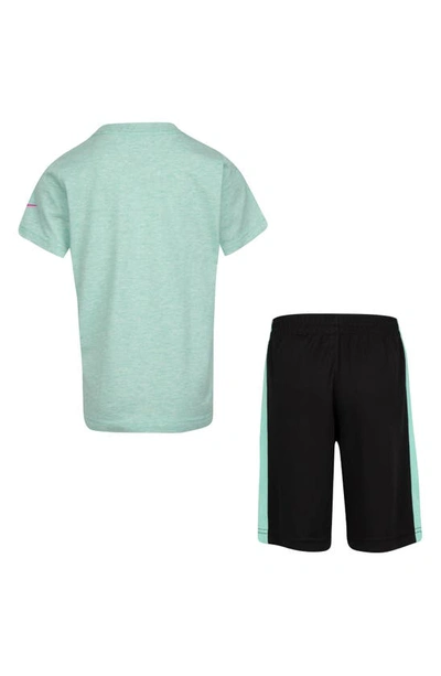 Nike 'just Do It' T-shirt & Shorts Set In Black