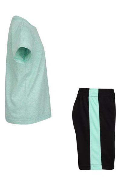 Nike 'just Do It' T-shirt & Shorts Set In Black