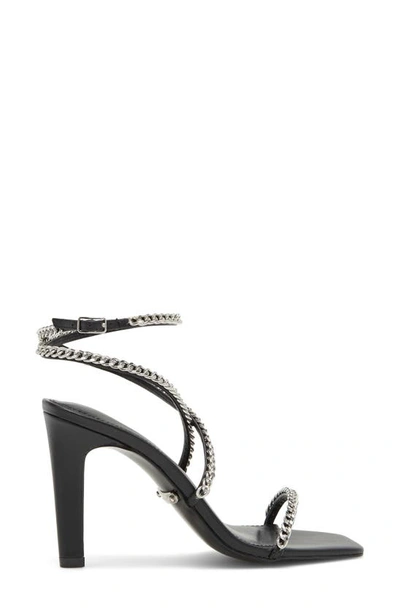Shop Rebecca Minkoff Edie Chain Strappy Sandal In Black