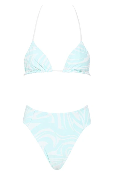Shop Hurley Wave Runner Itsy Bitsy Two-piece Bikini In Coconut
