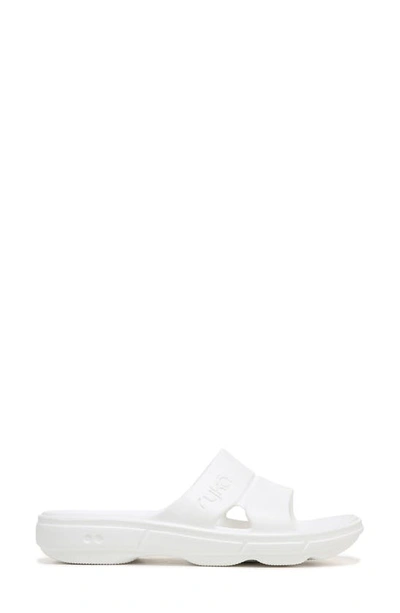 Shop Ryka Rykä Restore Slide Sandal In White