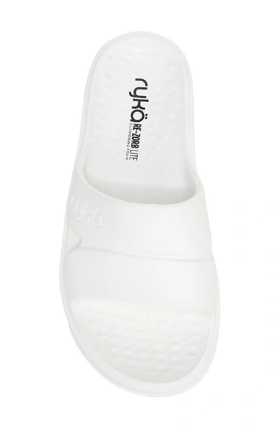 Shop Ryka Rykä Restore Slide Sandal In White