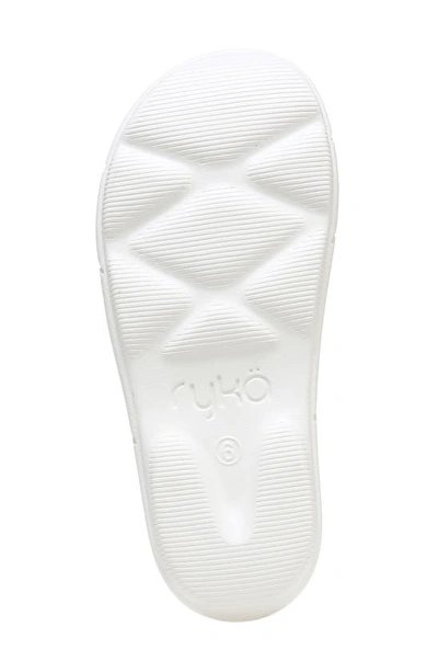 Shop Ryka Rykä Restore Slide Sandal In White
