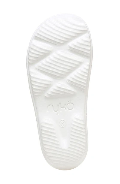 Ryka Women's Restore-slide Sport Slides In White
