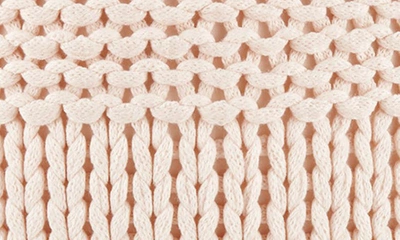 Shop Ienjoy Home Acrylic Knit Throw Pillow In Blush