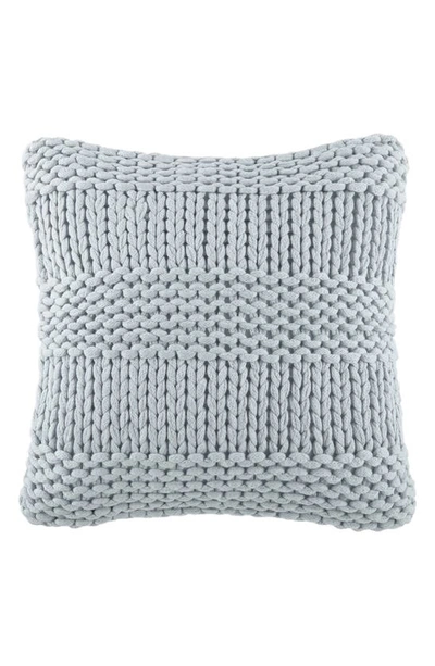 Shop Ienjoy Home Acrylic Knit Throw Pillow In Light Blue