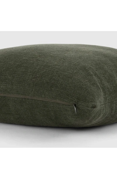 Ienjoy Home Stone Washed Cotton Throw Pillow In Olive