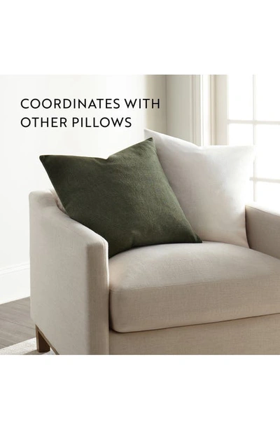 Ienjoy Home Stone Washed Cotton Throw Pillow In Olive