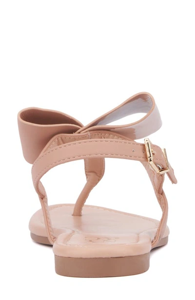 New York And Company Abril Thong Sandal In Natural Combo