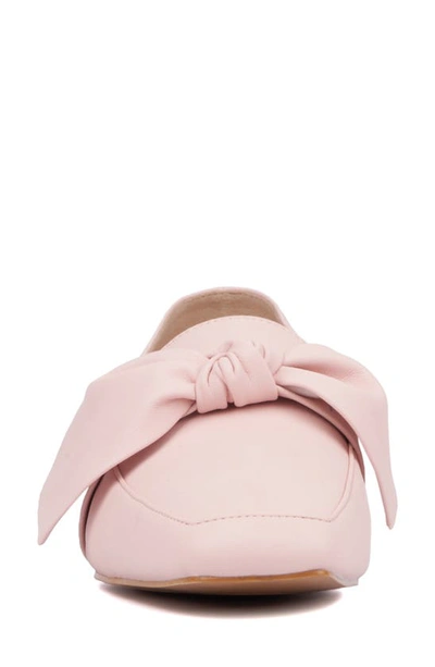 Shop New York And Company Dominica Bow Loafer In Pastel Pink