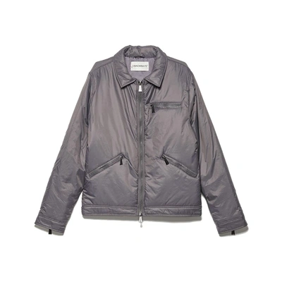 Shop Hinnominate Polyamide Men's Jacket In Grey