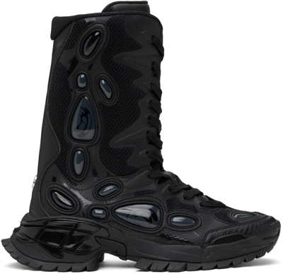 Shop Rombaut Black Nucleo Boots In Volcanic Black