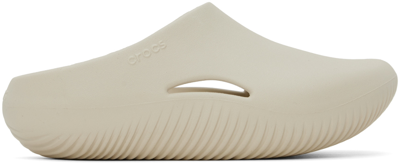 Shop Crocs Off-white Mellow Recovery Clogs In Stucco