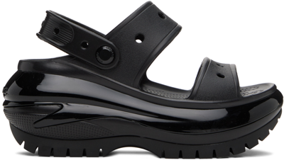 Crocs Mega Crush Sandal In Black