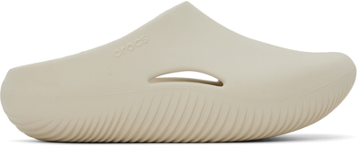 Shop Crocs Off-white Mellow Recovery Clogs In Stucco