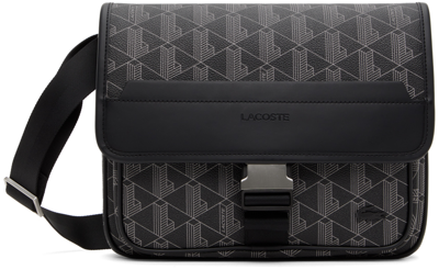 Shop Lacoste Black 'the Blend' Bag In Palm Green