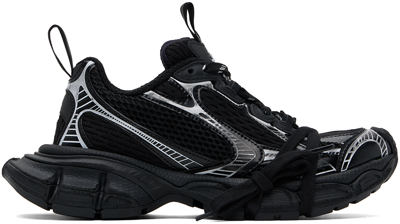Shop Balenciaga Black 3xl Sneakers In 1090 Black/white