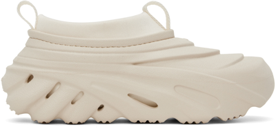 Shop Crocs Off-white Echo Storm Sneakers In Tundra