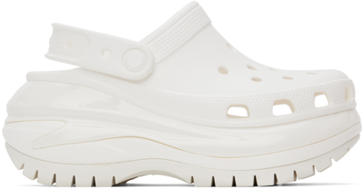 Shop Crocs White Mega Crush Clogs