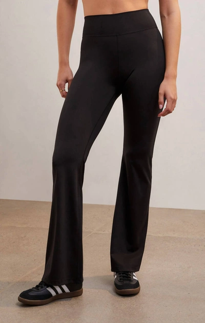 Shop Z Supply Wear Me Out Flare Pant In Black
