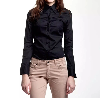 Shop Ungaro Fever Cotton Women's Shirt In Black