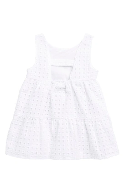 Shop Calvin Klein Cotton Eyelet Dress & Bloomers In White