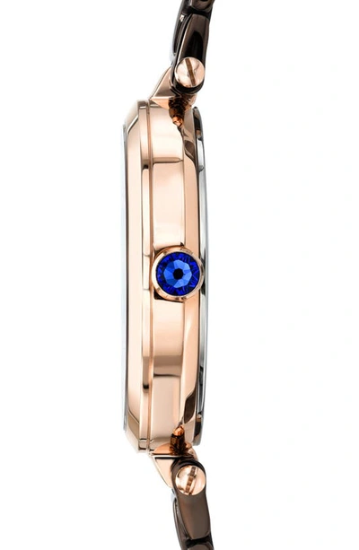 Shop Porsamo Bleu Natalie Bracelet Watch, 36mm In Brown