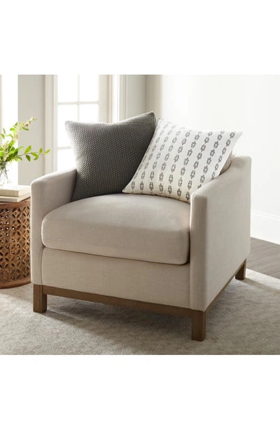 Ienjoy Home Folk Leaves Cotton Throw Pillow In Gray