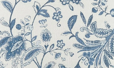 Ienjoy Home Jacobean Floral Cotton Throw Pillow In Light Blue