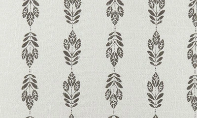 Ienjoy Home Folk Leaves Cotton Throw Pillow In Gray