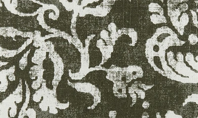 Ienjoy Home Distressed Floral Cotton Throw Pillow In Olive