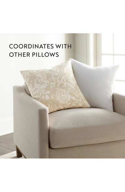 Ienjoy Home Distressed Floral Cotton Throw Pillow In Natural