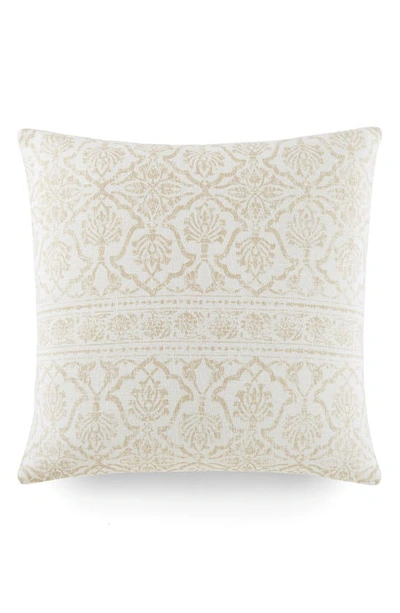 Ienjoy Home Antique Floral Cotton Throw Pillow In Natural
