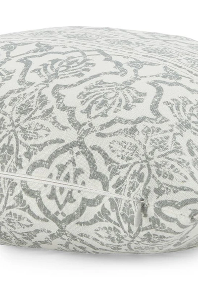 Ienjoy Home Antique Floral Cotton Throw Pillow In Arctic