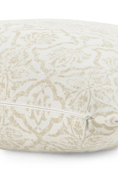 Ienjoy Home Antique Floral Cotton Throw Pillow In Natural