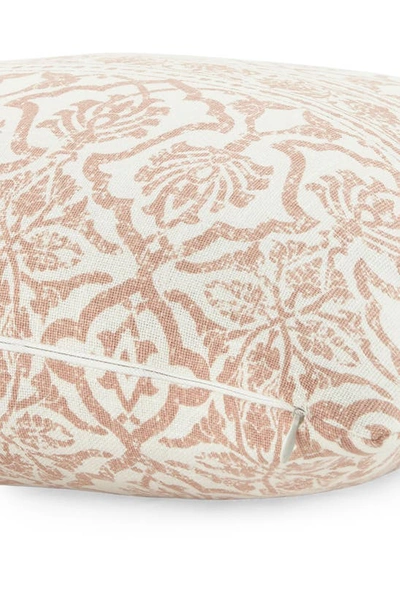 Ienjoy Home Antique Floral Cotton Throw Pillow In Rose