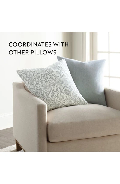 Ienjoy Home Antique Floral Cotton Throw Pillow In Arctic