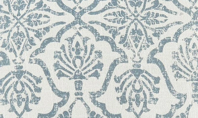 Ienjoy Home Antique Floral Cotton Throw Pillow In Light Blue