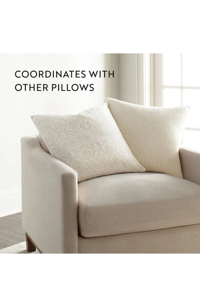 Ienjoy Home Antique Floral Cotton Throw Pillow In Natural