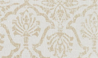 Ienjoy Home Antique Floral Cotton Throw Pillow In Natural