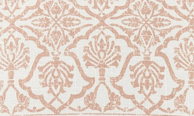 Ienjoy Home Antique Floral Cotton Throw Pillow In Rose
