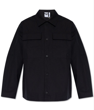 Shop Adidas Originals Premium Essentials+ Overshirt In Black