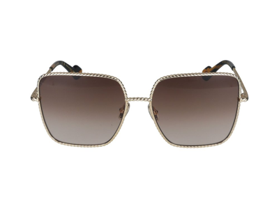 Shop Lanvin Square Frame Sunglasses In Multi