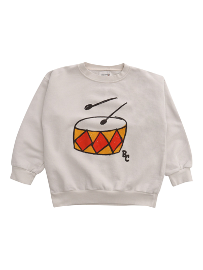 Shop Bobo Choses White Sweatshirt With Print In Beige