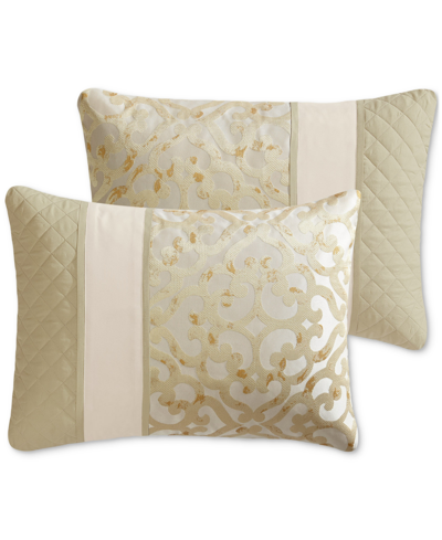 Hallmart Collectibles Caroline 14 Pc. Comforter Set In Gold